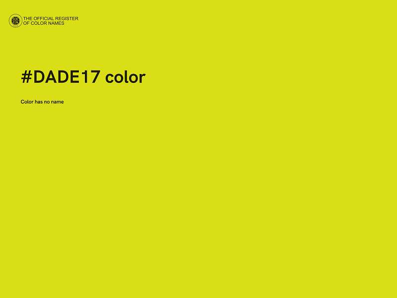 #DADE17 color image