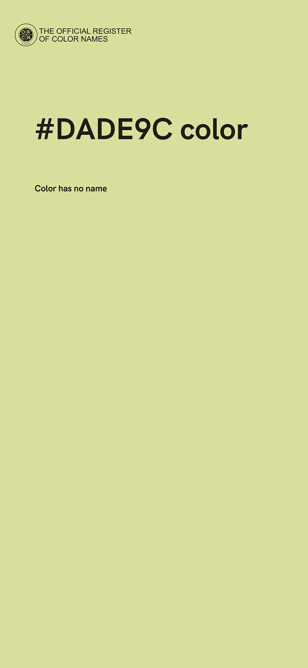 #DADE9C color image