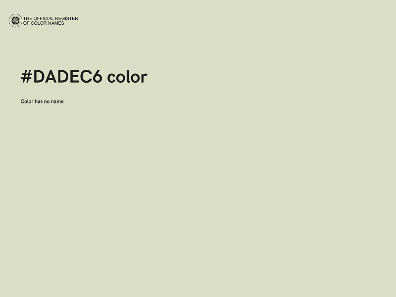 #DADEC6 color image