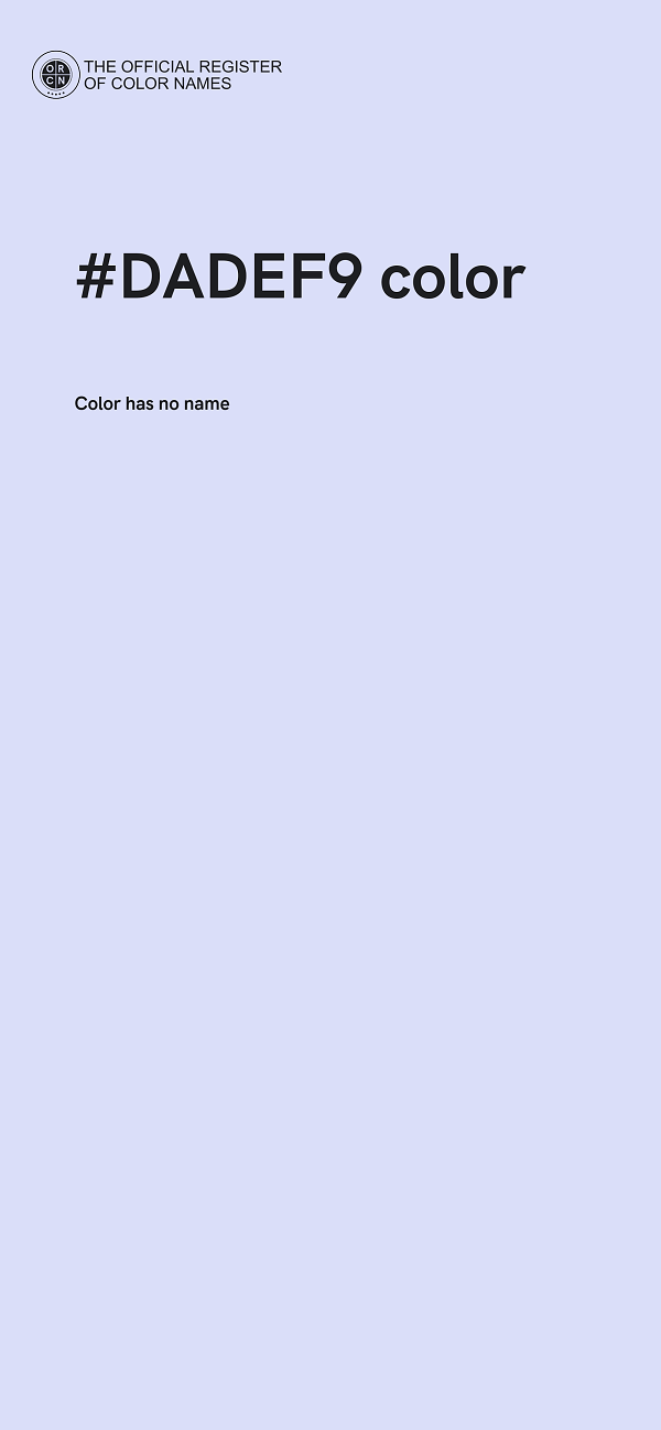 #DADEF9 color image