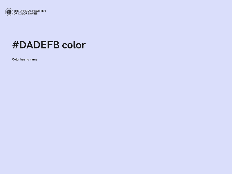 #DADEFB color image