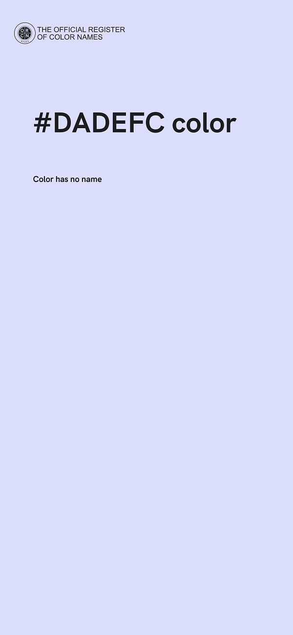 #DADEFC color image