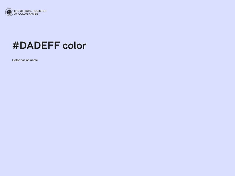 #DADEFF color image