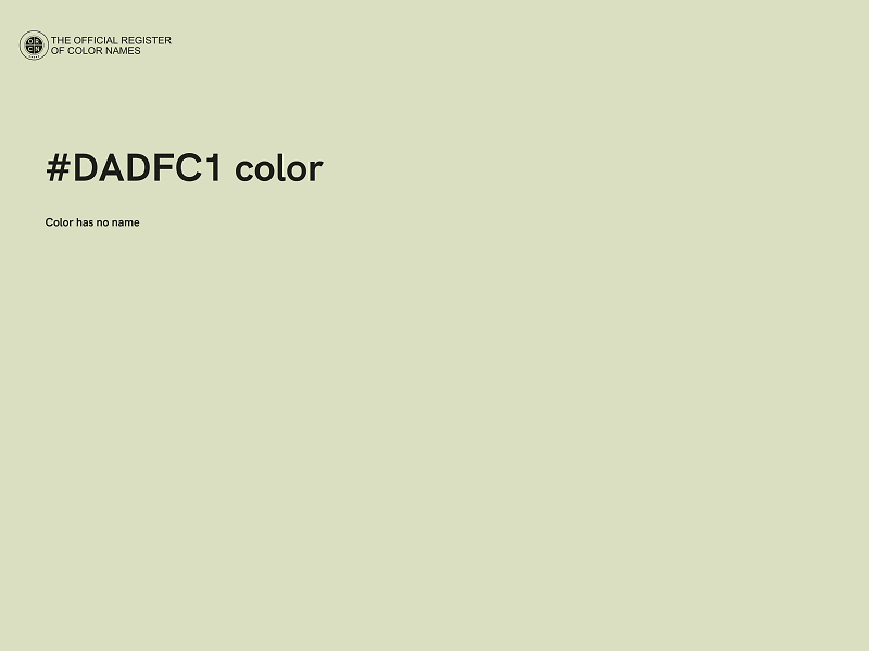 #DADFC1 color image