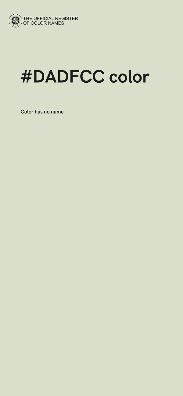 #DADFCC color image