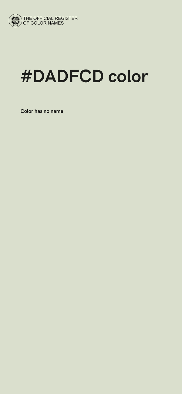 #DADFCD color image