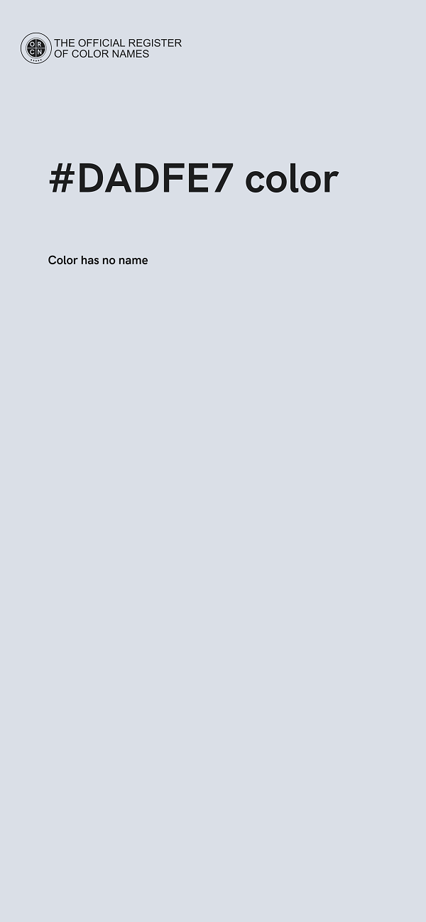 #DADFE7 color image