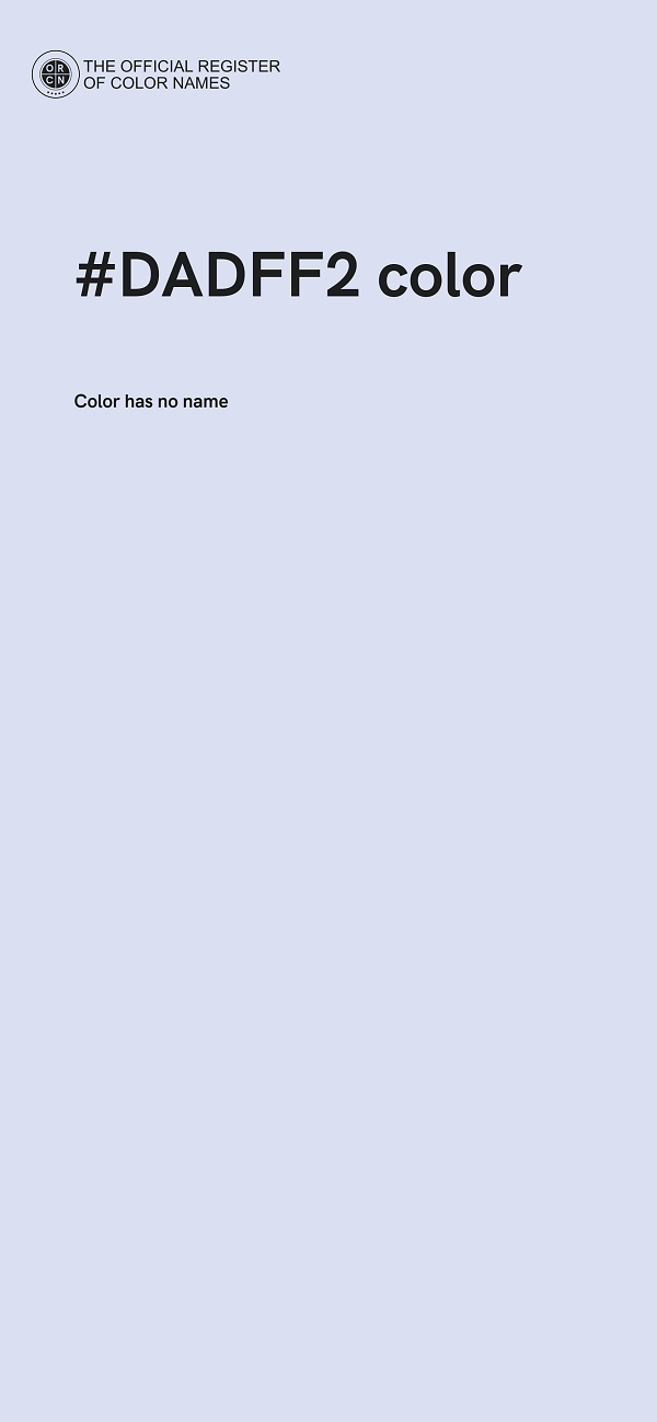 #DADFF2 color image