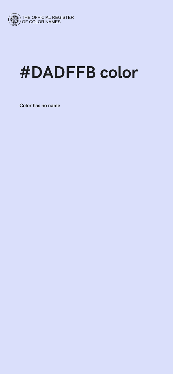 #DADFFB color image