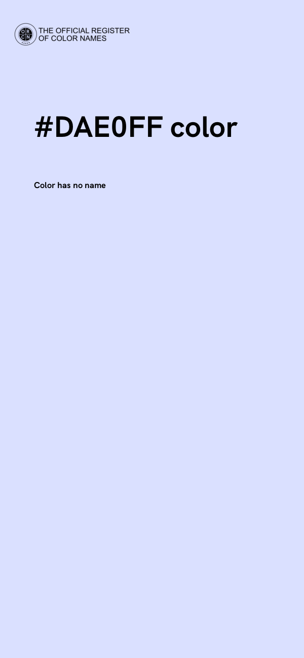 #DAE0FF color image