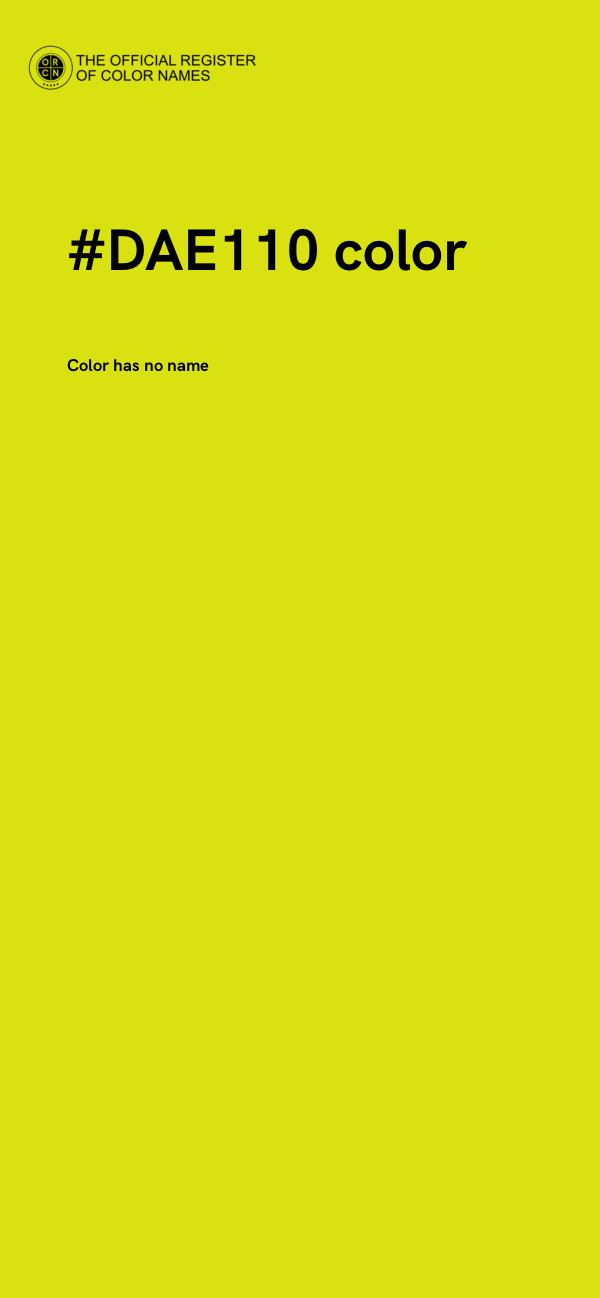#DAE110 color image