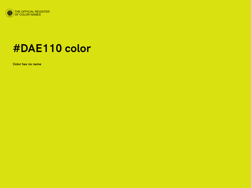 #DAE110 color image