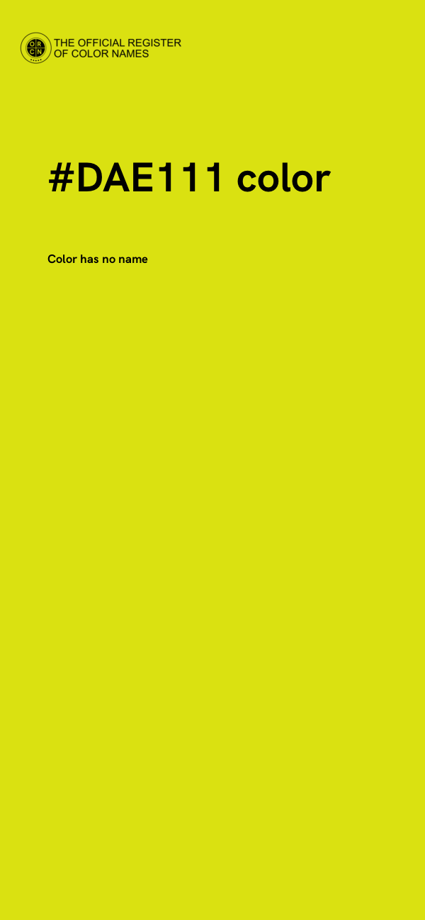 #DAE111 color image
