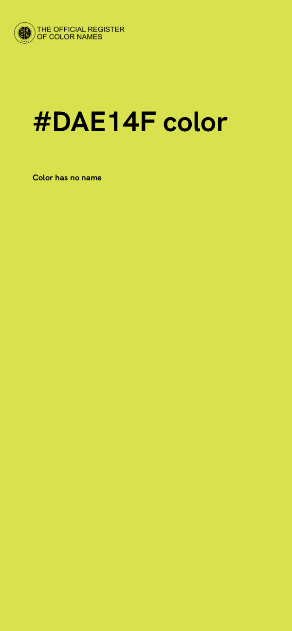 #DAE14F color image
