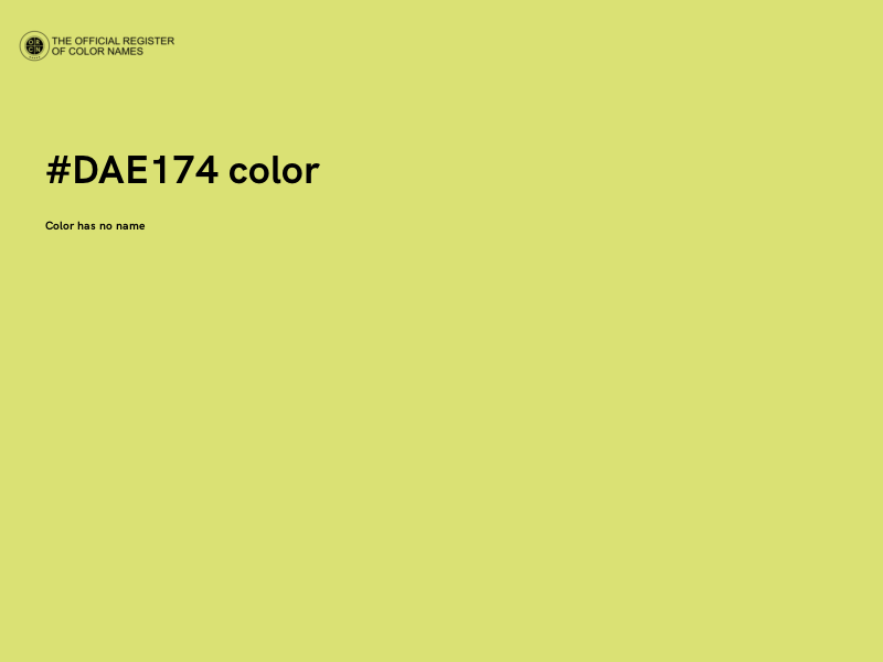 #DAE174 color image