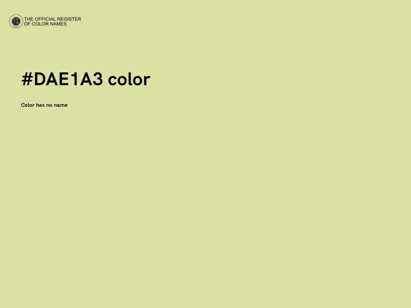 #DAE1A3 color image