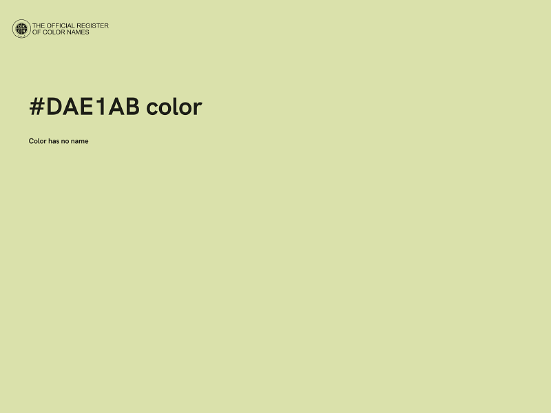 #DAE1AB color image