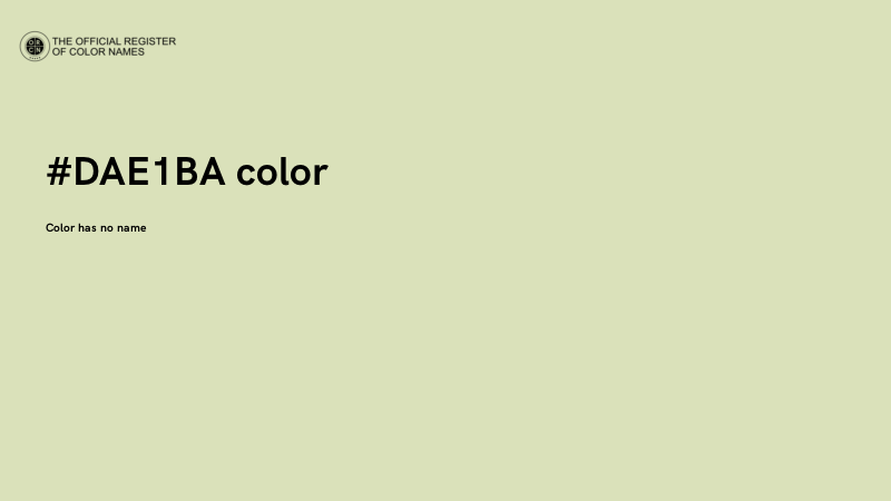#DAE1BA color image