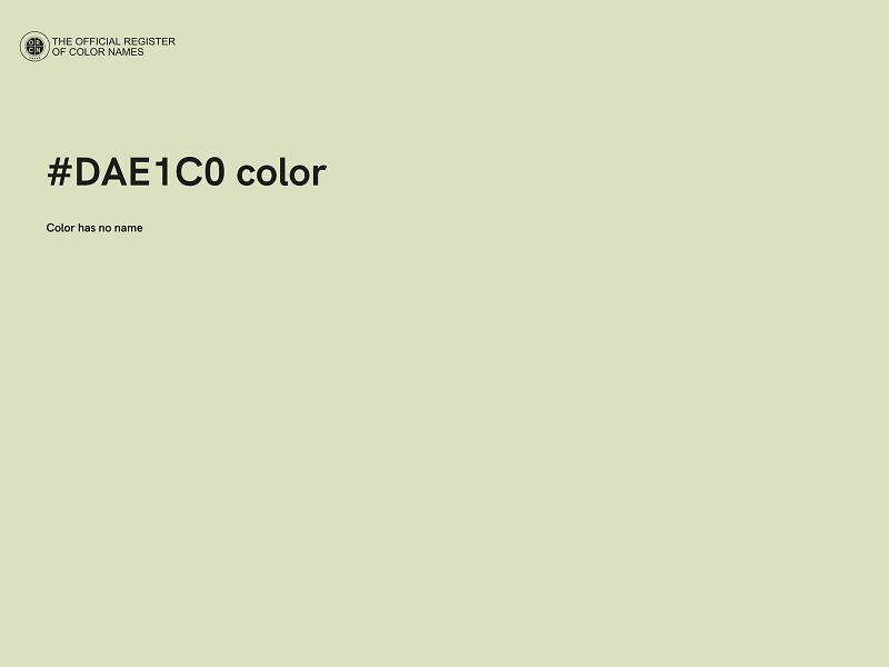 #DAE1C0 color image