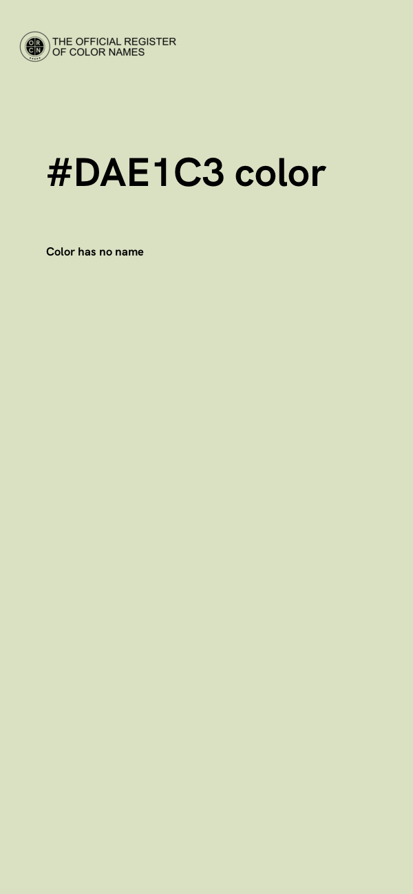 #DAE1C3 color image