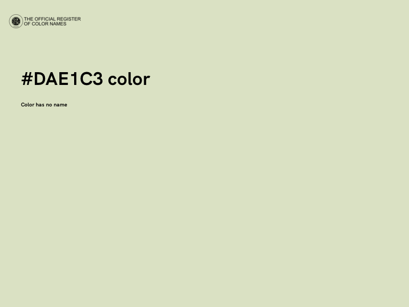 #DAE1C3 color image