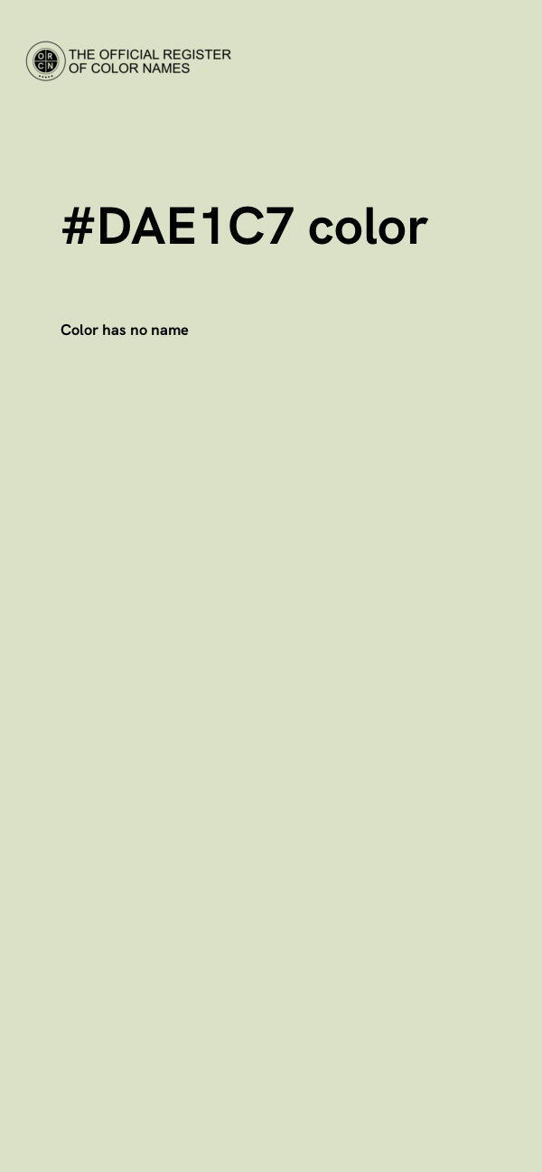 #DAE1C7 color image