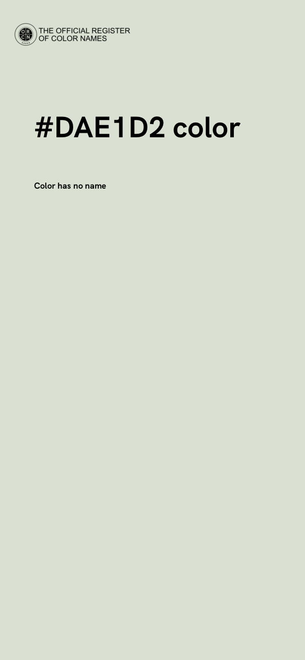 #DAE1D2 color image