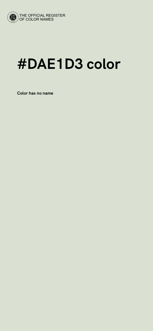 #DAE1D3 color image