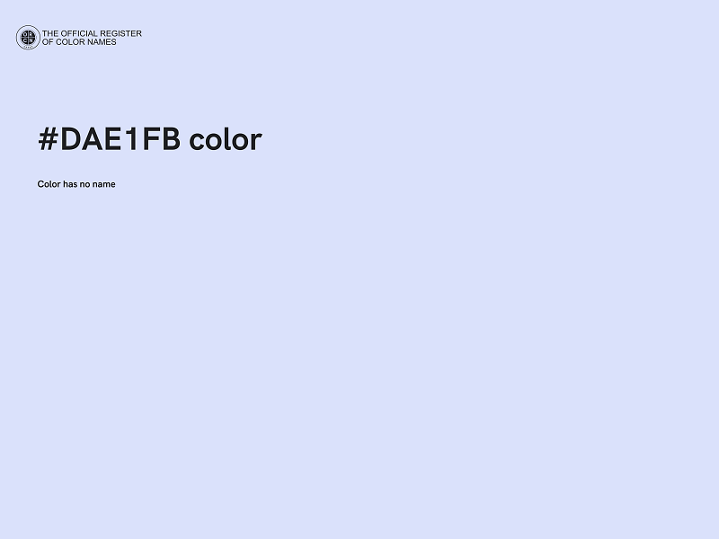 #DAE1FB color image