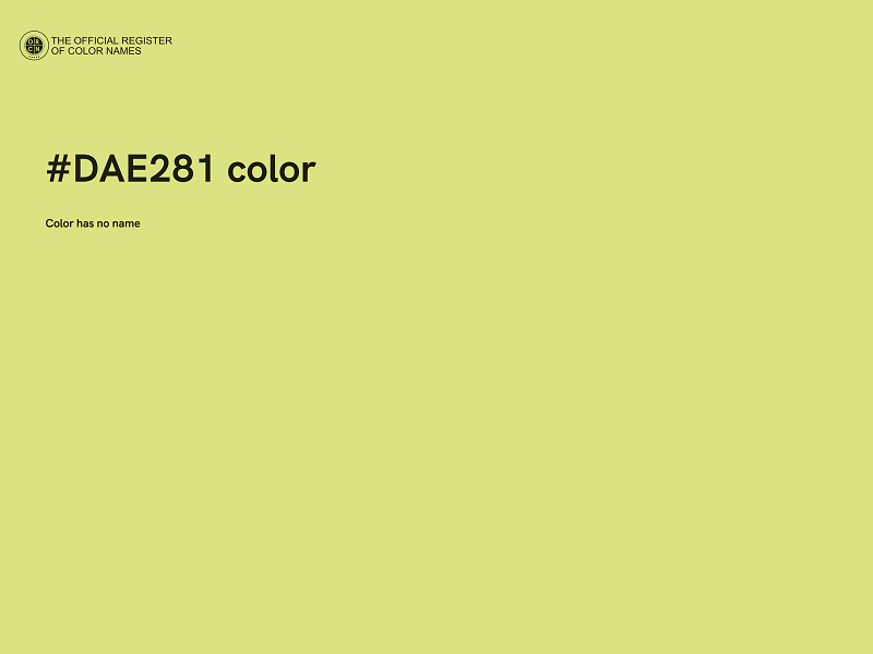 #DAE281 color image
