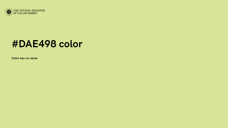 #DAE498 color image