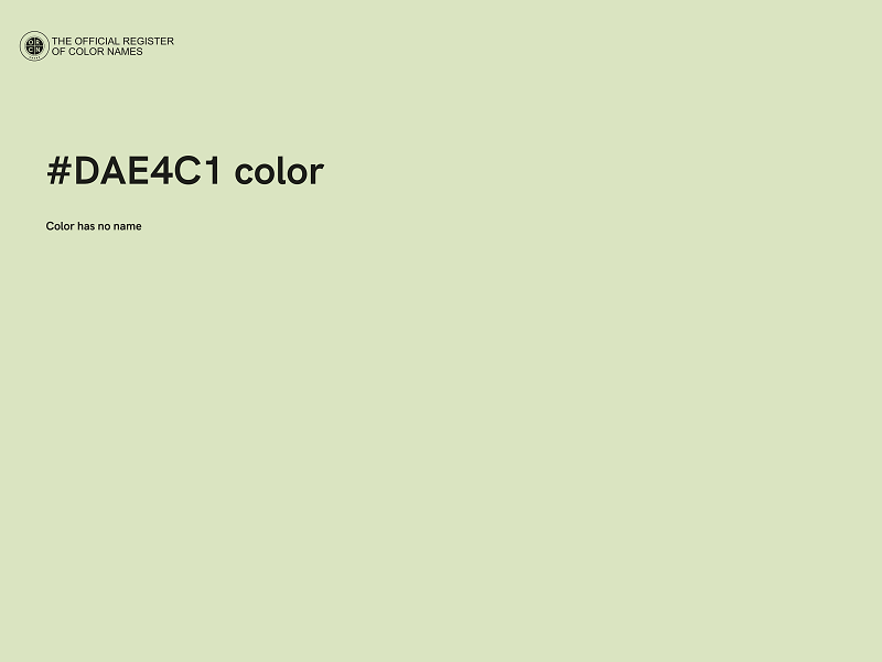 #DAE4C1 color image