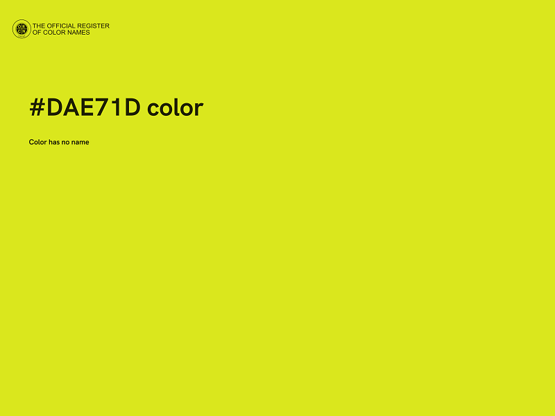 #DAE71D color image