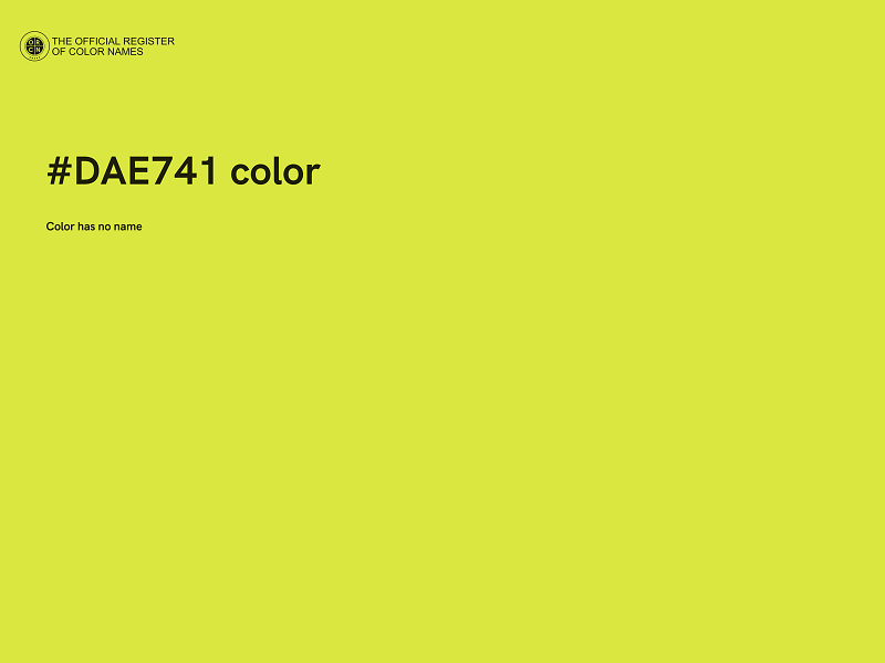 #DAE741 color image