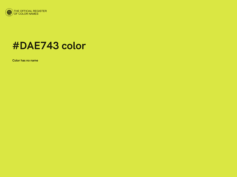 #DAE743 color image