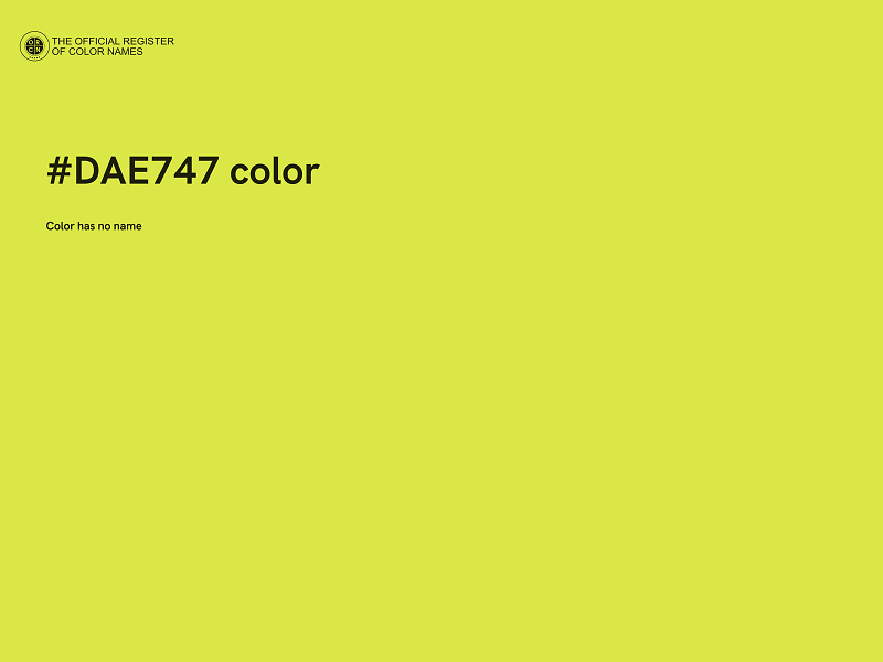 #DAE747 color image