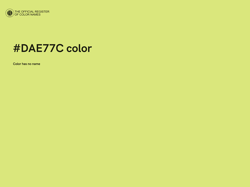 #DAE77C color image