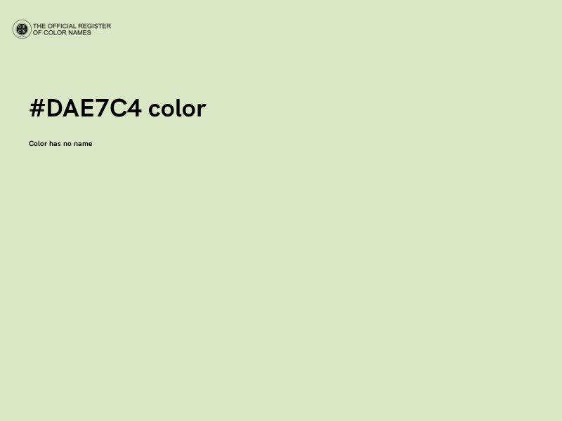 #DAE7C4 color image
