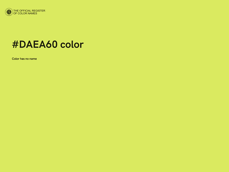 #DAEA60 color image