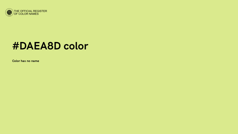 #DAEA8D color image