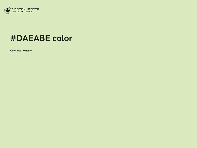 #DAEABE color image