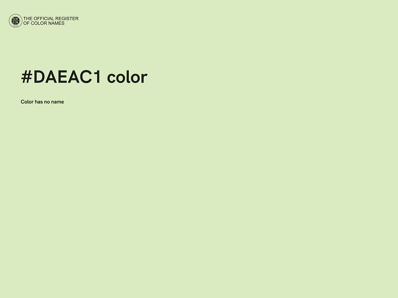 #DAEAC1 color image