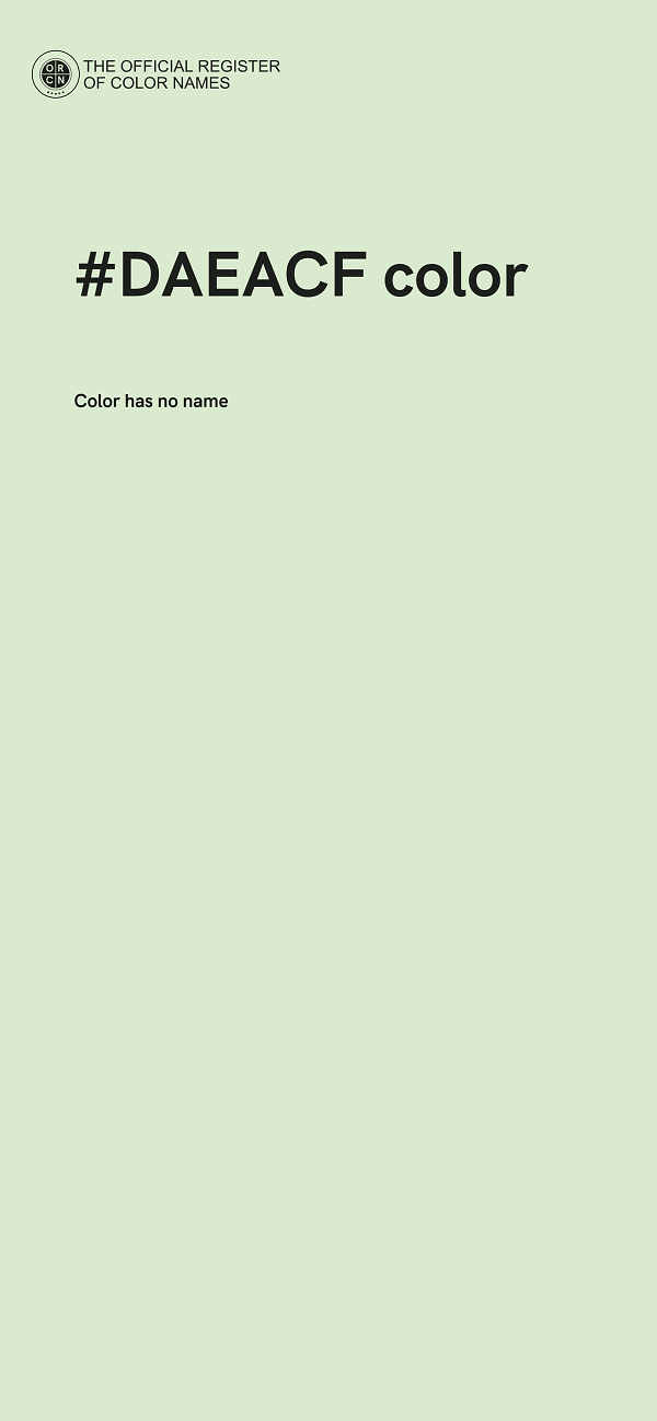 #DAEACF color image