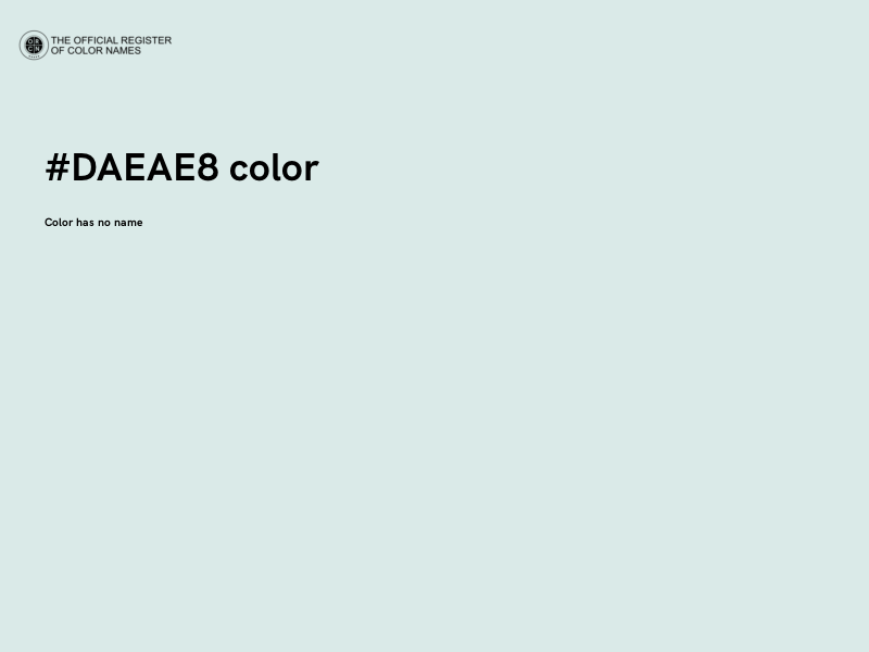 #DAEAE8 color image