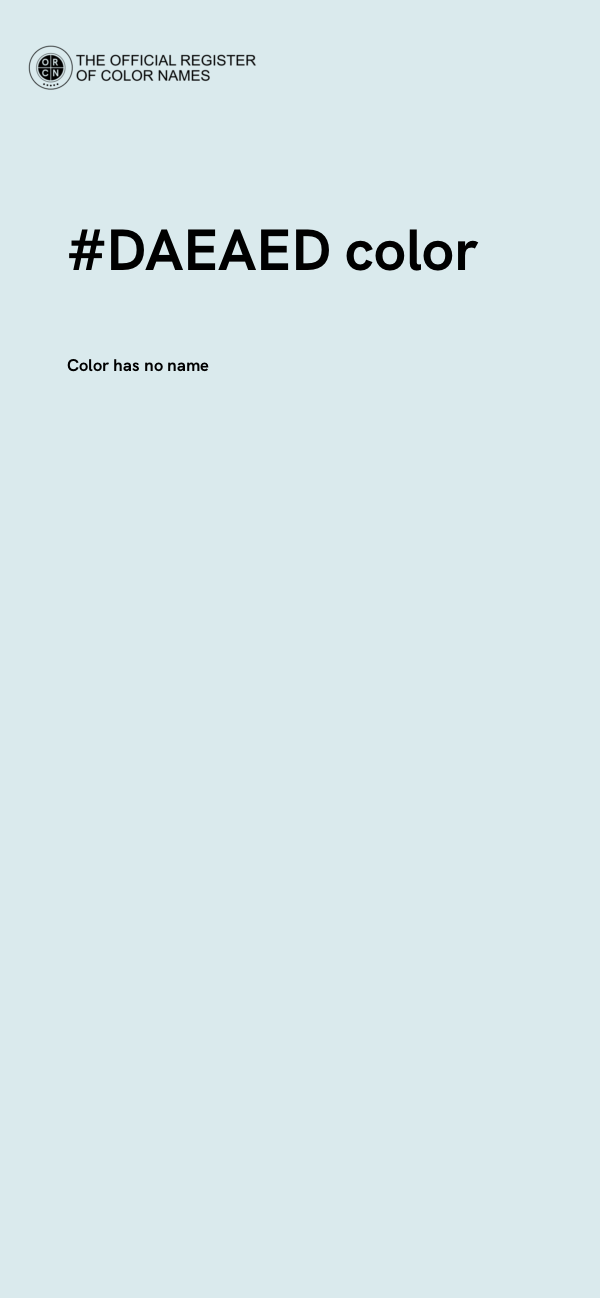 #DAEAED color image