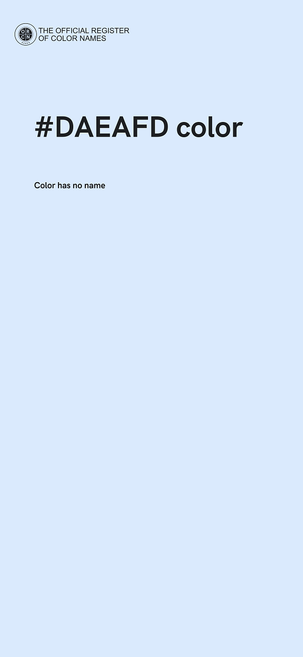 #DAEAFD color image