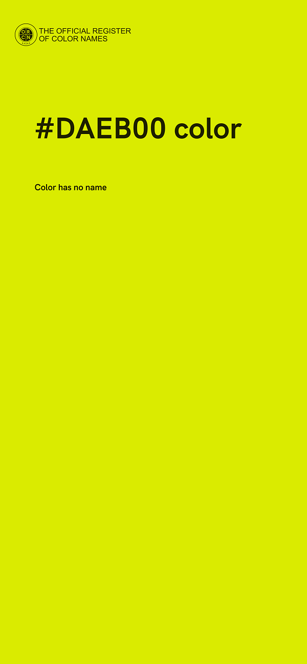 #DAEB00 color image
