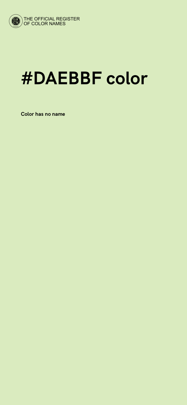 #DAEBBF color image