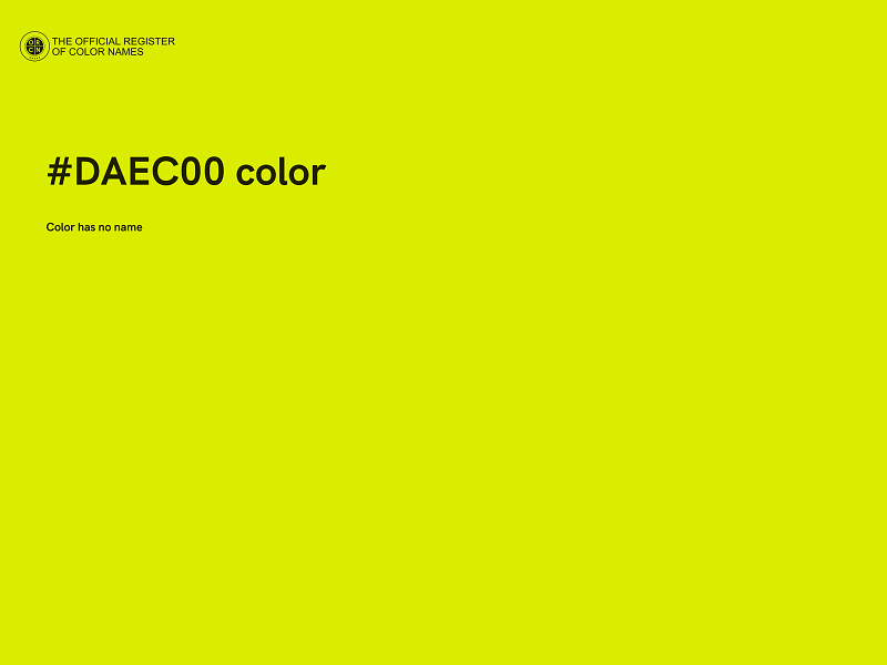 #DAEC00 color image