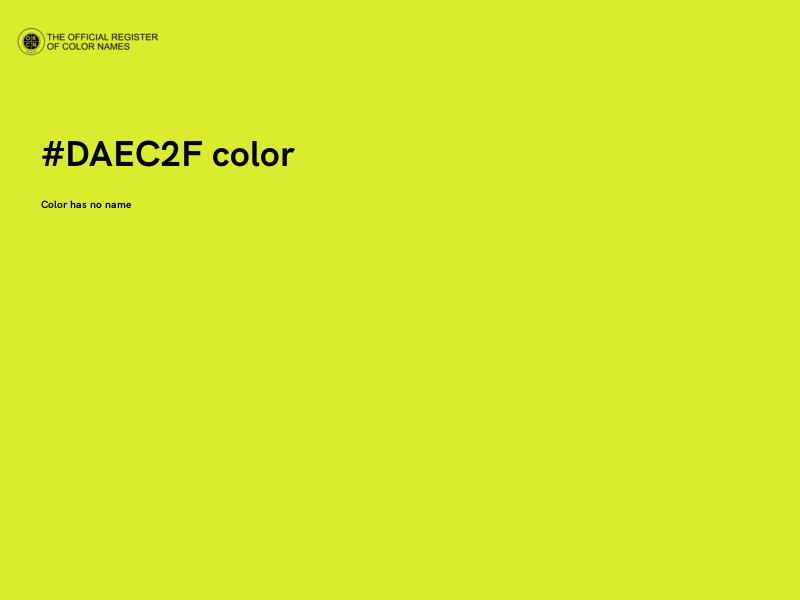 #DAEC2F color image